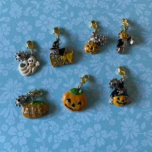 7 pieces Halloween purse charms